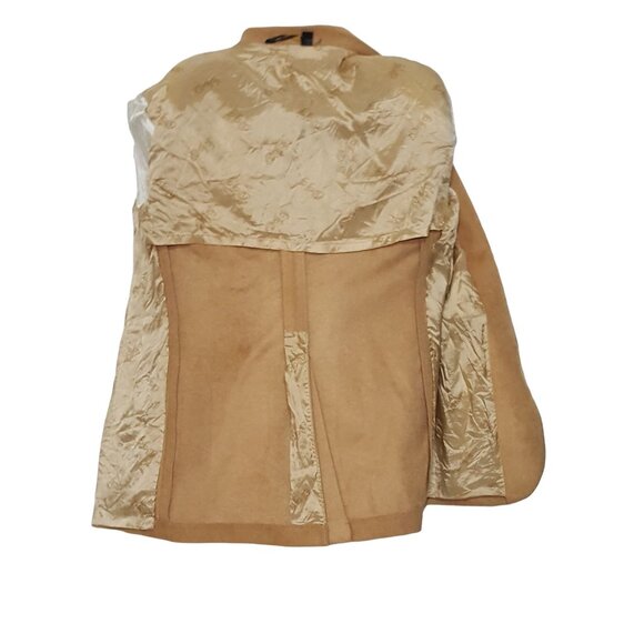 Farah WFF Designer Series Vintage Men's Ultrasuede Sport Coat Blazer Camel 40 R - Picture 6 of 8